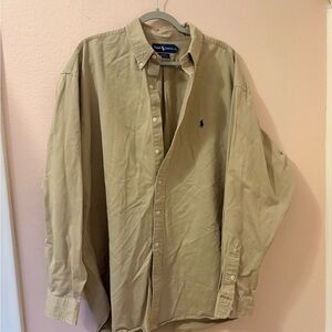 Polo by Ralph Lauren Tan Casual Button Down Shirt